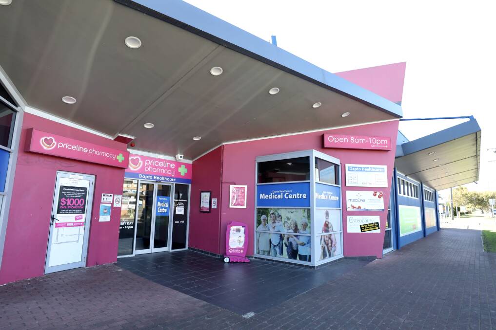 CONTACT: NSW Health has added Priceline in Dapto to its list of venues of concern. Picture: Adam McLean