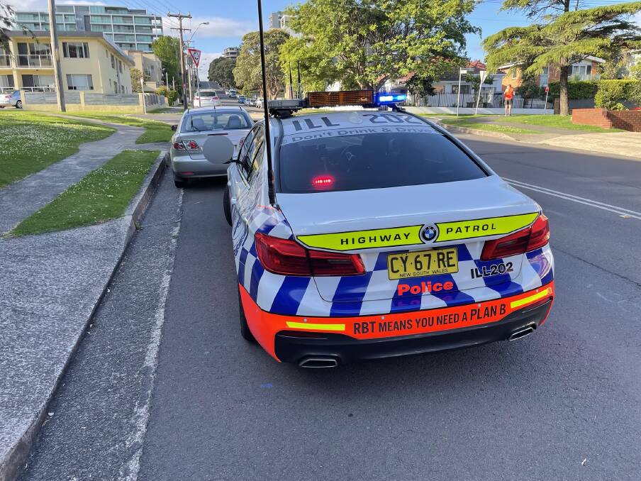 Police allege the driver of a silver Mazda pulled over in Wollongong at the weekend was banned. Picture: NSW Police