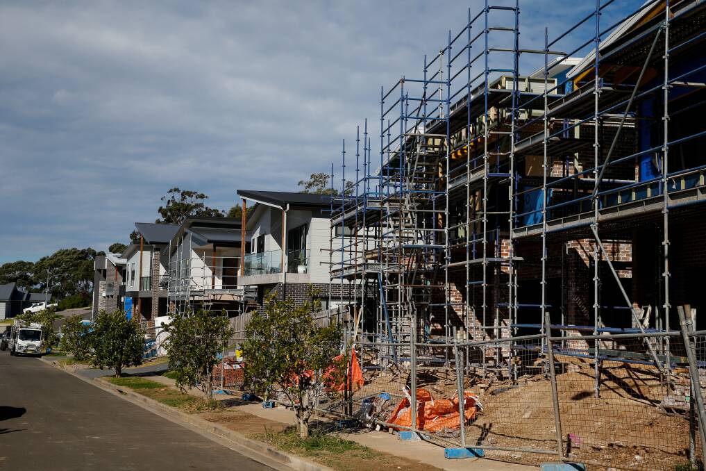 Construction sites in Wollongong and Shellharbour will fall quiet from Monday. Picture: Anna Warr 