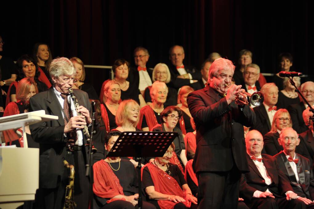 The Australian Jazz Ensemble players and the Noosa Chorale. Picture Noosa Chorale