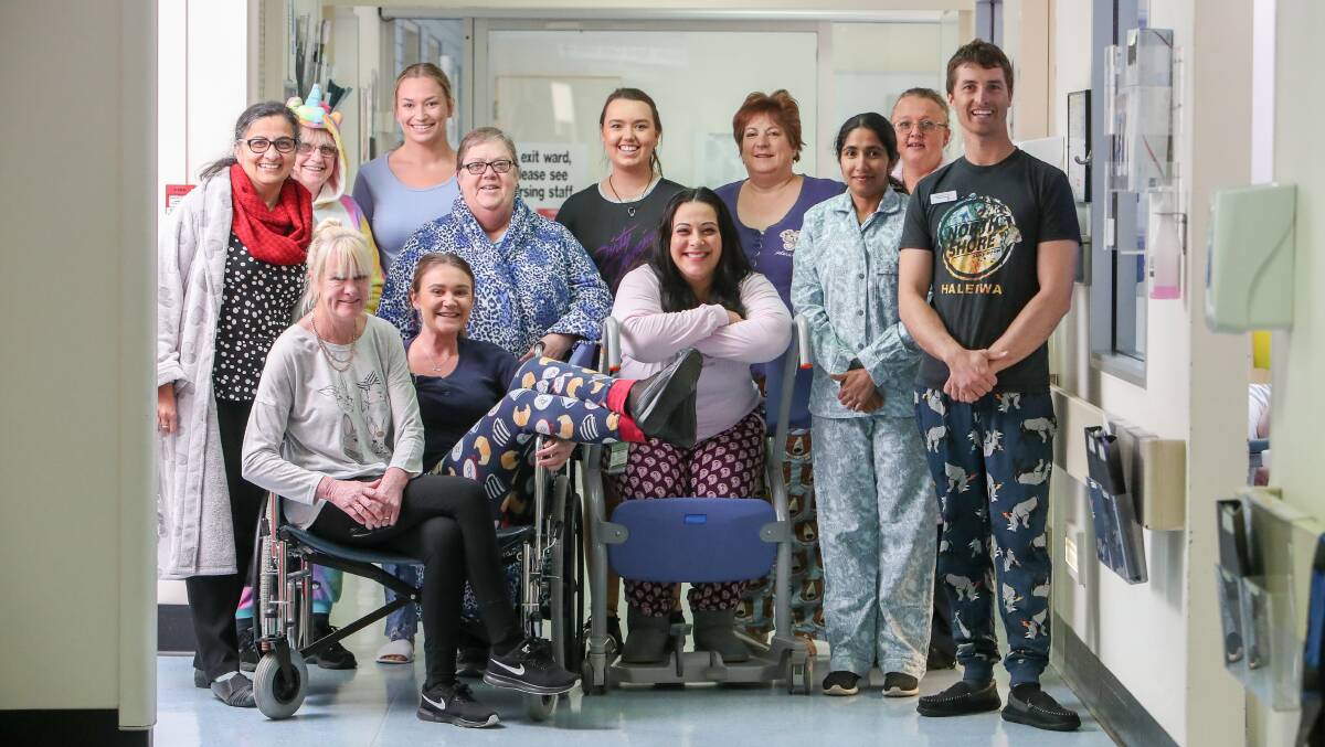 Staff hope to raise awareness of how staying in bed in PJs in hospital can cause unintended harm. Picture: Adam McLean