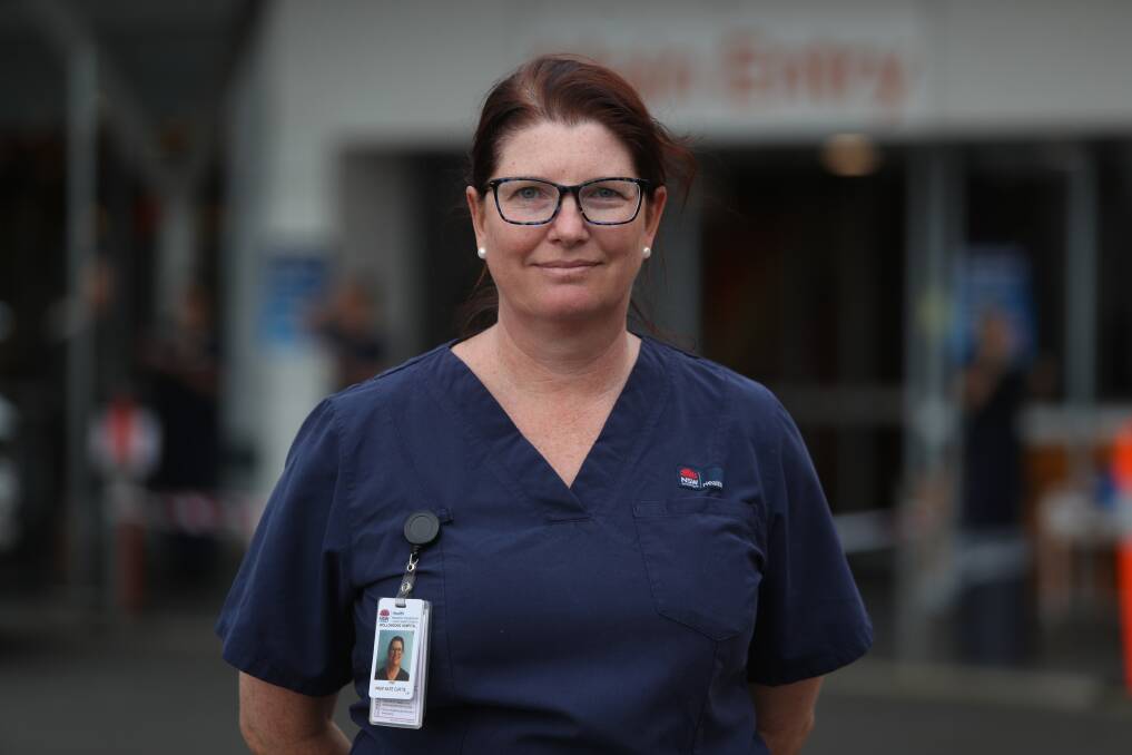 Risky Business: Professor Kate Curtis works in Wollongong and Milton's emergency departments and acts as a clinical nurse consultant for the local health district. Changes have been put in place to cope with the COVID-19 pandemic. Picture: Robert Peet