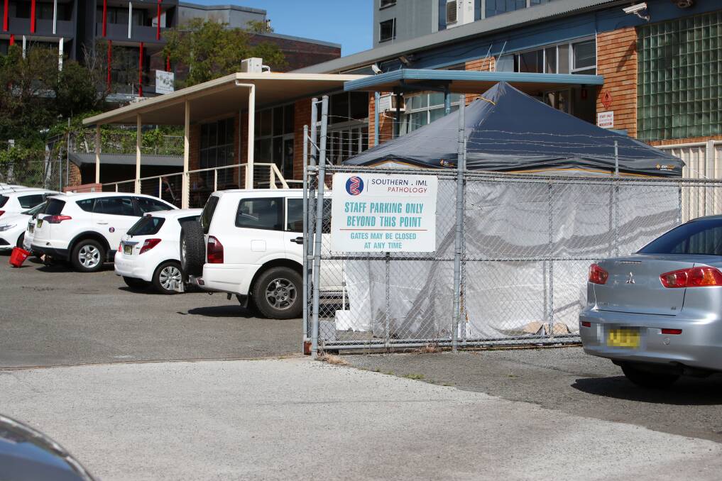 Drive-in coronavirus testing set up in Wollongong CBD