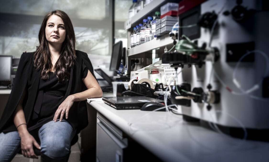 Research recognised: IHMRI neuroscientist Dr Natalie Matosin was one of 11 researchers to be recognised at the 2019 Tall Poppy Science Awards this week. Picture: Paul Jones