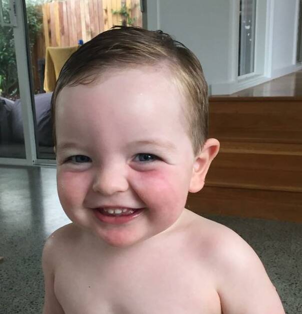 Deadly infection: Dean Cross was a "bright-eyed, beautiful boy" says his mother Madeline. The 18-month-old died last June of pneumococcal meningitis, a type of bacterial meningitis. Picture: Supplied