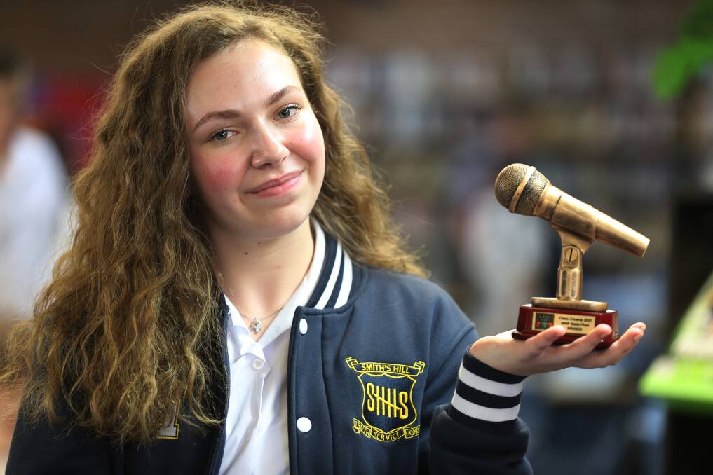STAND-UP: Wollongong teenager Sophia Marosszeky will perform at the Melbourne Comedy Festival next week, vying for the Class Clowns 2021 trophy. Picture: Robert Peet