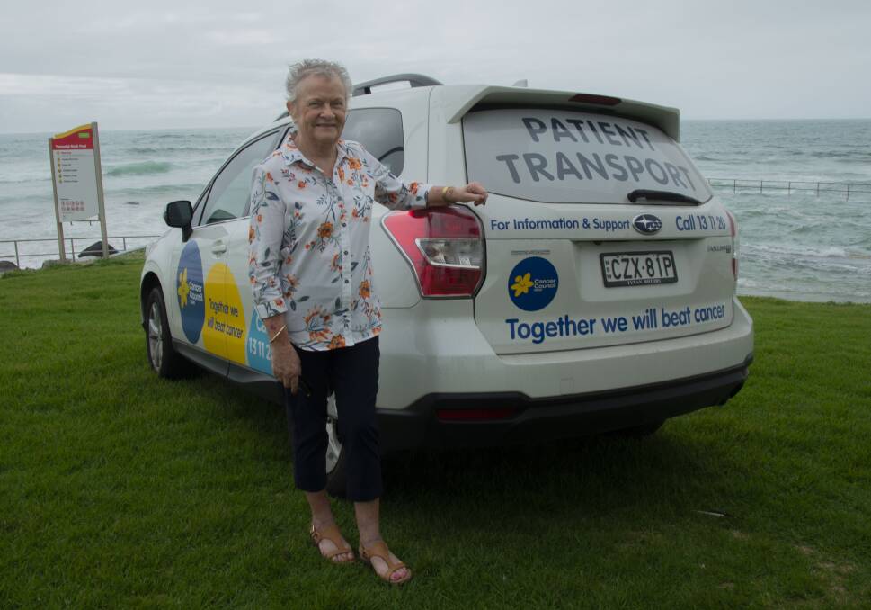 Vital support: Patricia McInerney at the launch of the Great Ocean Pool Crawl which helps fund Cancer Council NSW's Transport to Treatment service. Picture: Supplied