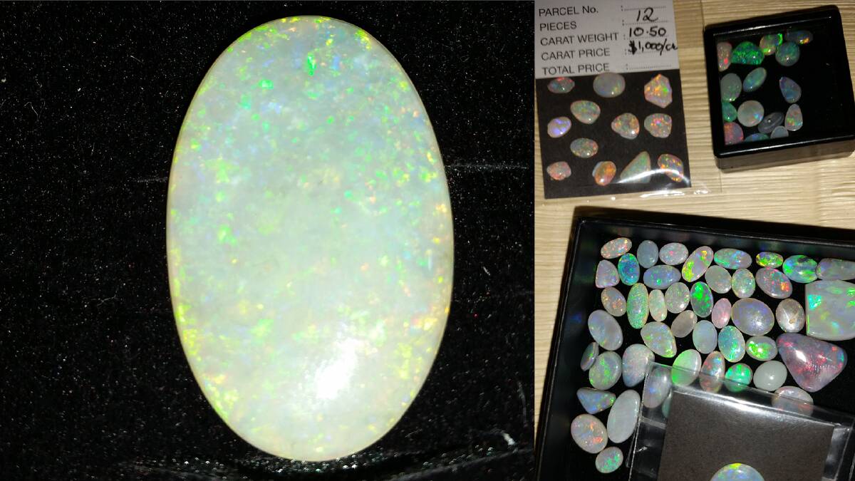 Some of the opals that were stolen during a home invasion at Albion Park Rail. Picture: NSW Police