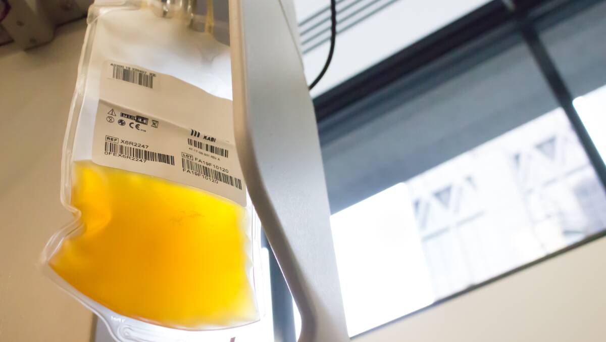 Convalescent plasma is plasma donated by someone who has fully recovered from the virus, and their plasma may contain antibodies they developed to help fight off the virus. Picture: Lifeblood