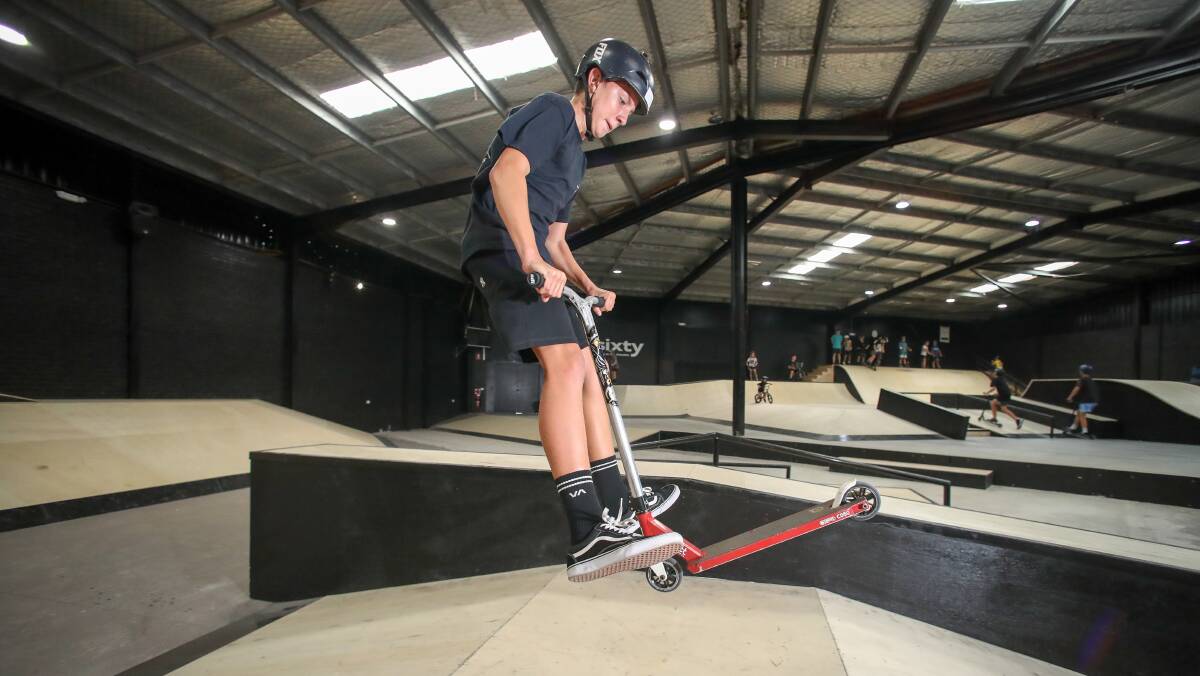 Lachlan Eastley is happy there's an indoor facility close to home. Picture: Adam McLean