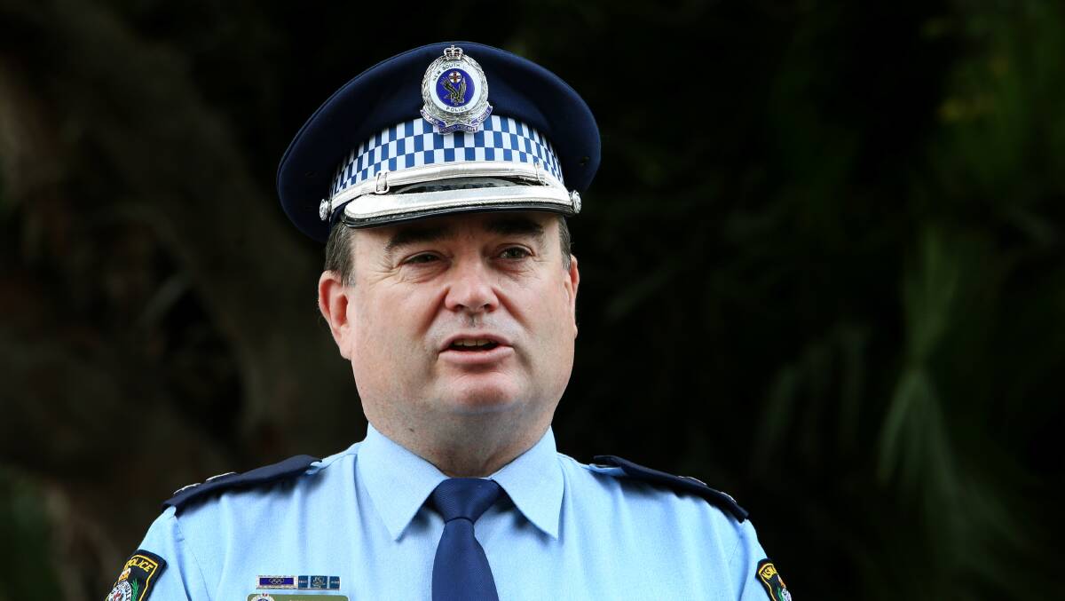 Hefty fines: Wollongong Police District Commander, Superintendent Evan Quarmby, has said police could and would enforce government orders to stop the spread of coronavirus.