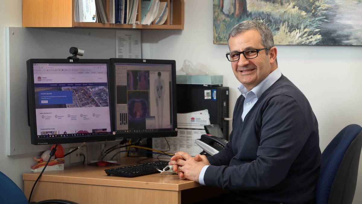 Better site: Illawarra Shoalhaven Local Health District medical co-director for cancer services, Dr Elias Nasser, said the new-look website will help patients achieve better health outcomes. Picture: Robert Peet