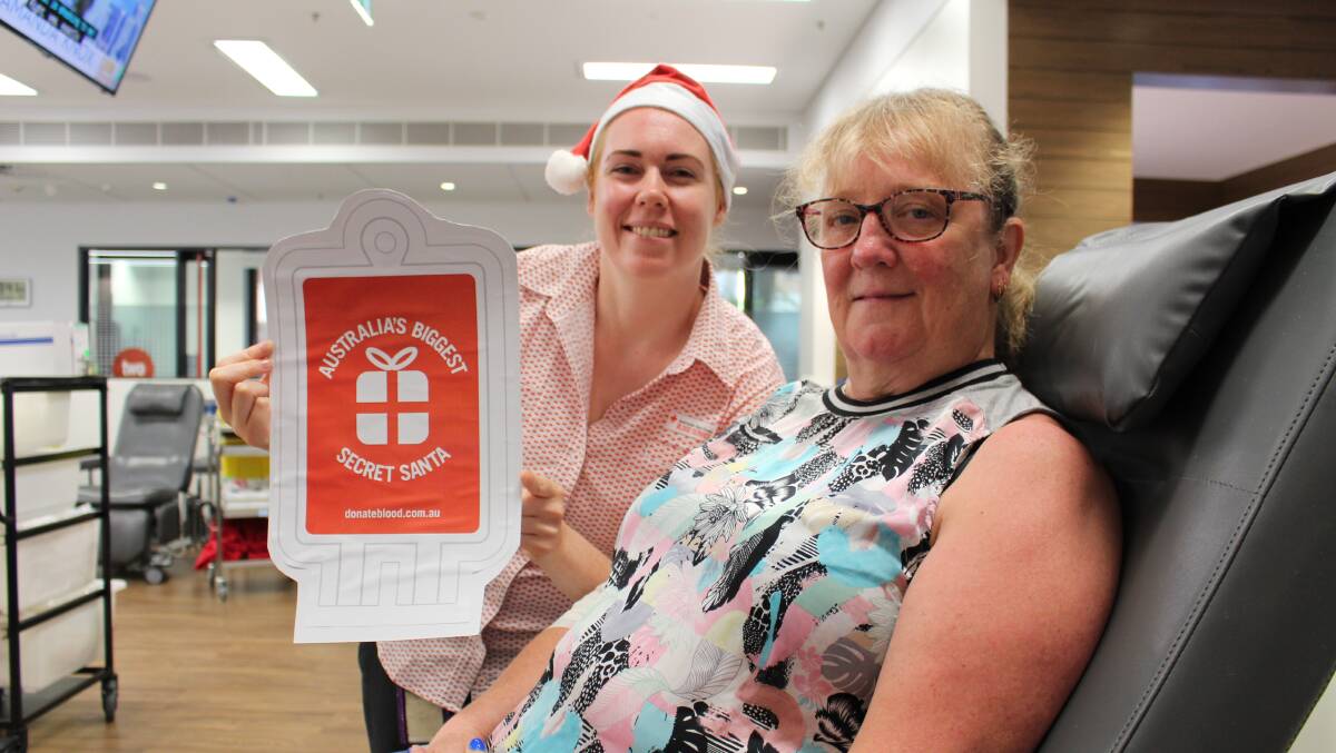 Big effort: Wollongong's Julie McCracken gave her 100th blood donation this week. She started donating while at university and has helped save over 300 lives.