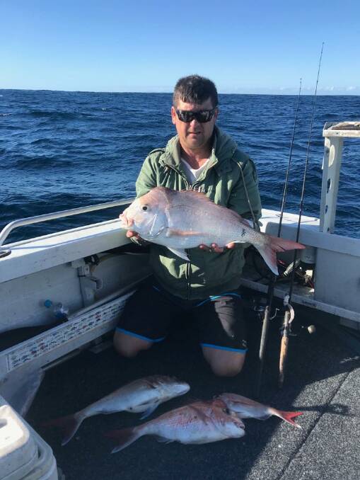Secret spot: Bobby Ozmen has been out again to his favourite snapper spot off Kiama.