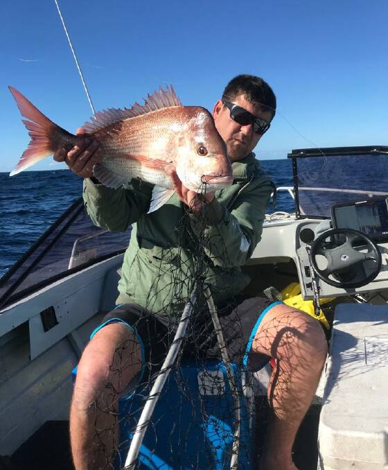  Excellent fish: Bobby Ozmen had a quick snapper fish before the weather closed in last weekend.
