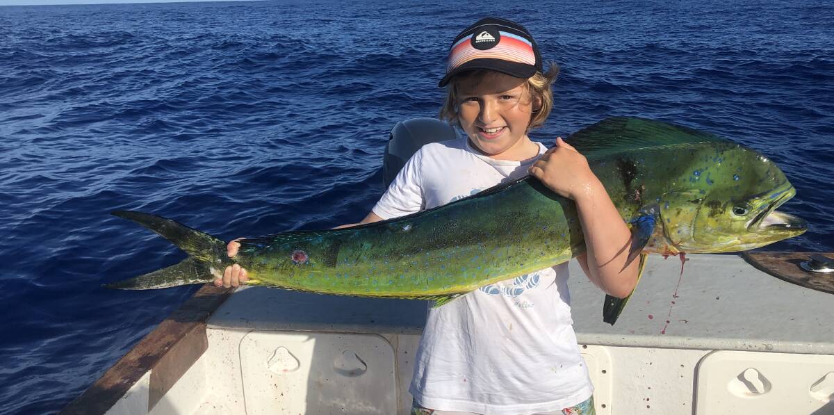 Nice catch: Ashton Mekisic with an excellent dolphin fish or dorado. (Photos submitted for publication should be high res - around 1MB is ideal.)