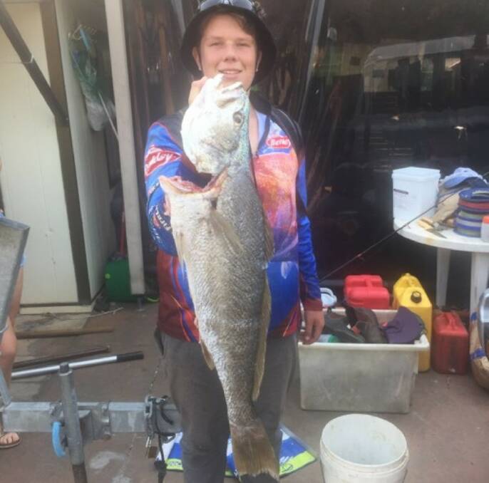 Mitch Bonner with a nice Shoalhaven mulloway.