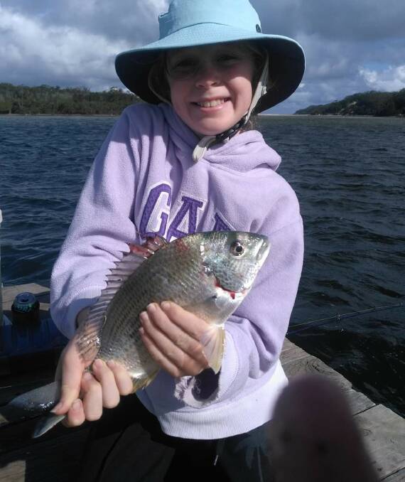 Brimming with pride: Teliah McElhone is tickled pink with her recent bream capture. (Photos submitted for publication should be high res - around 1MB is fine.)