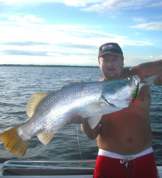 Danny Wilson travelled to Darwin to land his first barra over one metre.