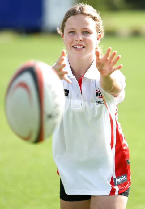 Multi talented: IAS Rugby 7's scholarship holder Lilli O'Dea hopes to one day represent Australia in rugby union or netball. Picture: Adam McLean