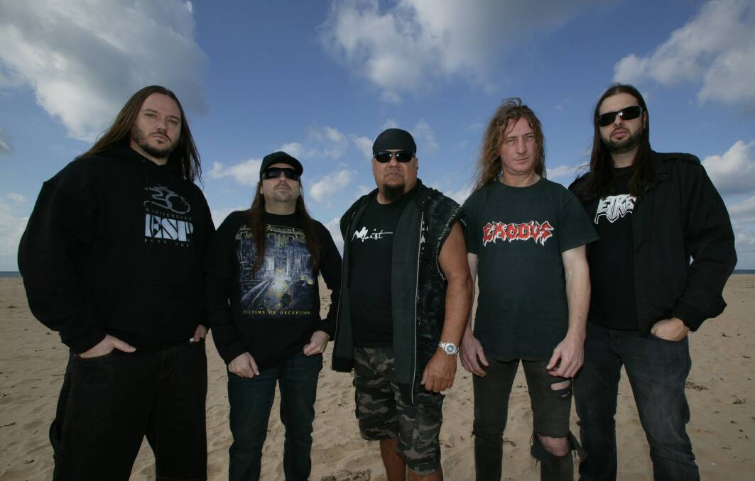Metraya: Accompanying vocalist Dave Tinelt are Dieter Jabs on rhythm guitar, Sean Clifford on drums, Sean Veale on bass guitar and Adam Grozdanic on lead guitar.