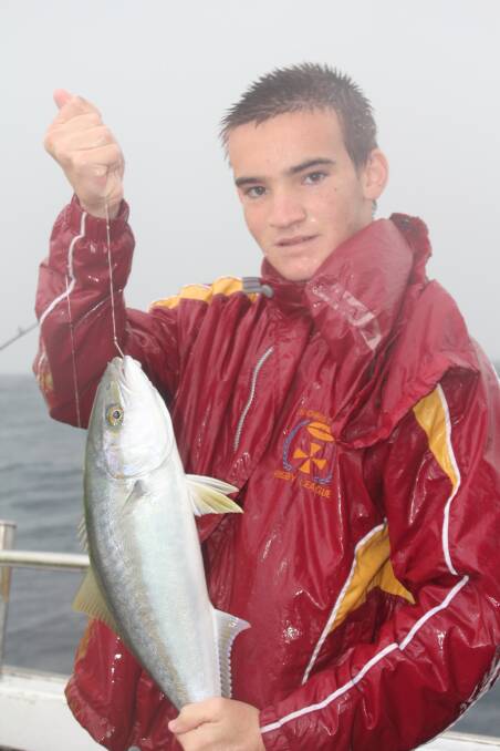Nice catch:  Nathan Dore with his salmon caught off Port Kembla. (Photos submitted for publication should be high res - about 1MB or larger)
