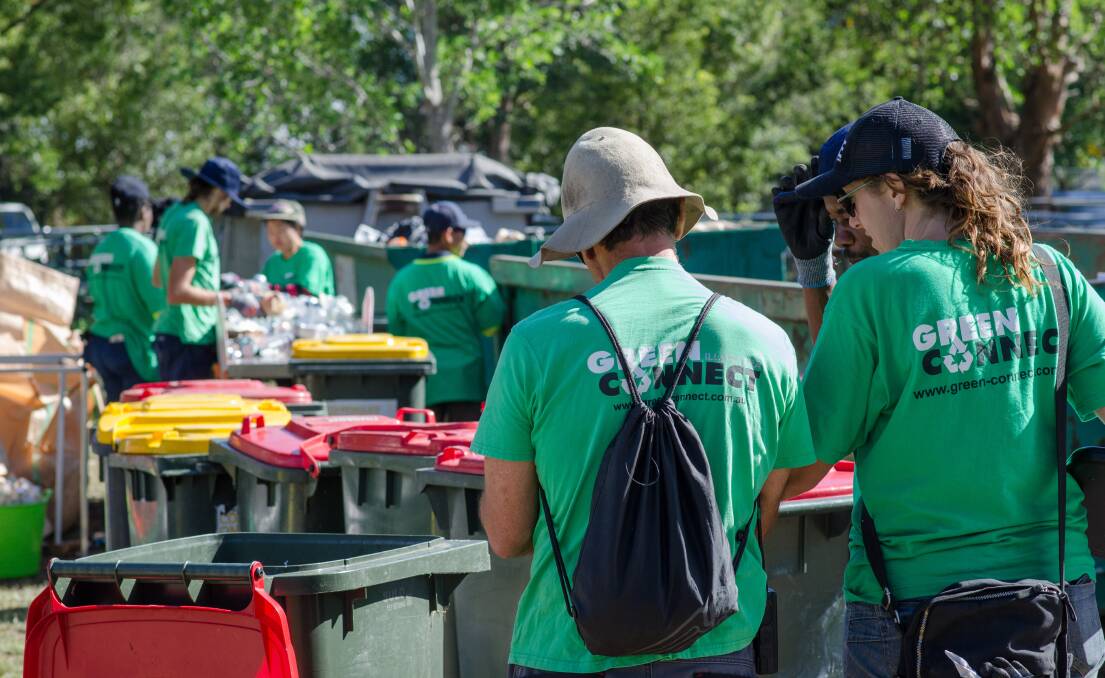 Green Connect is involved in waste planning, supervising and sorting at events across the Illawarra. Picture supplied.