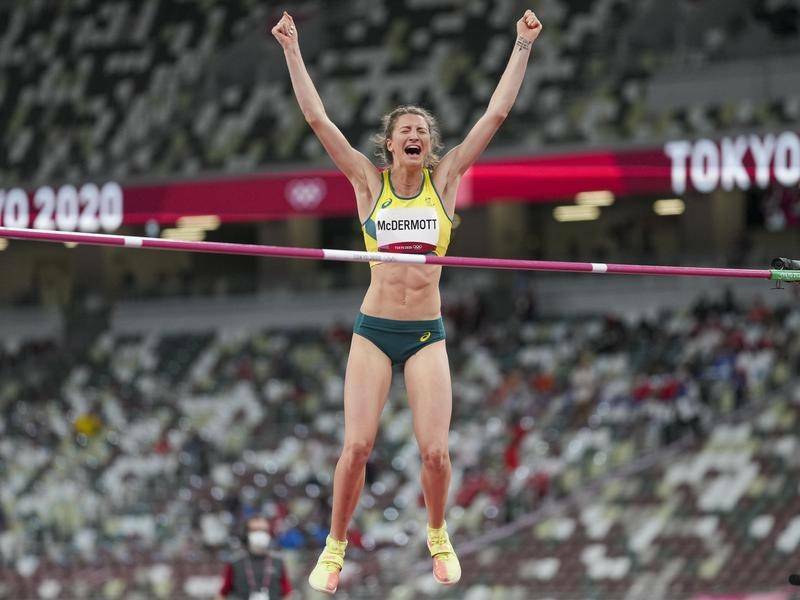 Australia's Nicola McDermott won silver in the women's high jump at the Tokyo Games