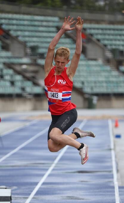 Lucas Campbell at the NSW junior titles.