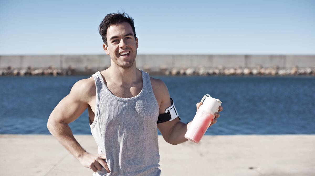 Protein drink: Help your muscles out by consuming good quality protein within half an hour of finishing a training session. Whey protein works well as a supplement
