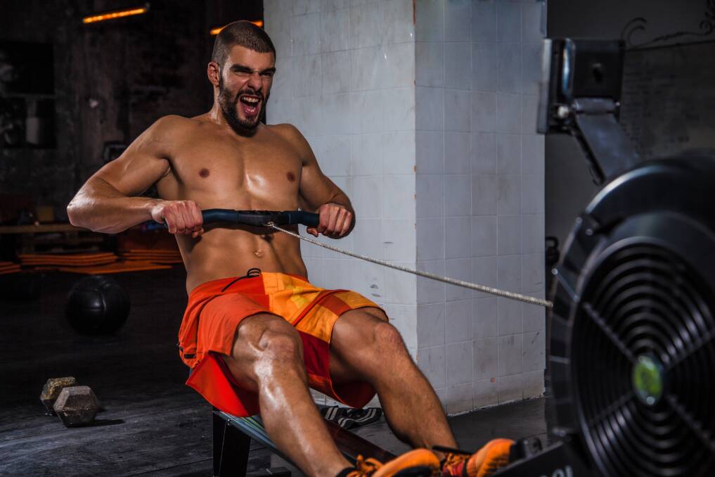 Cardio workout: Fitness expert Lukas Chodat says rowers are great machines that use glutes, quadriceps and arms.