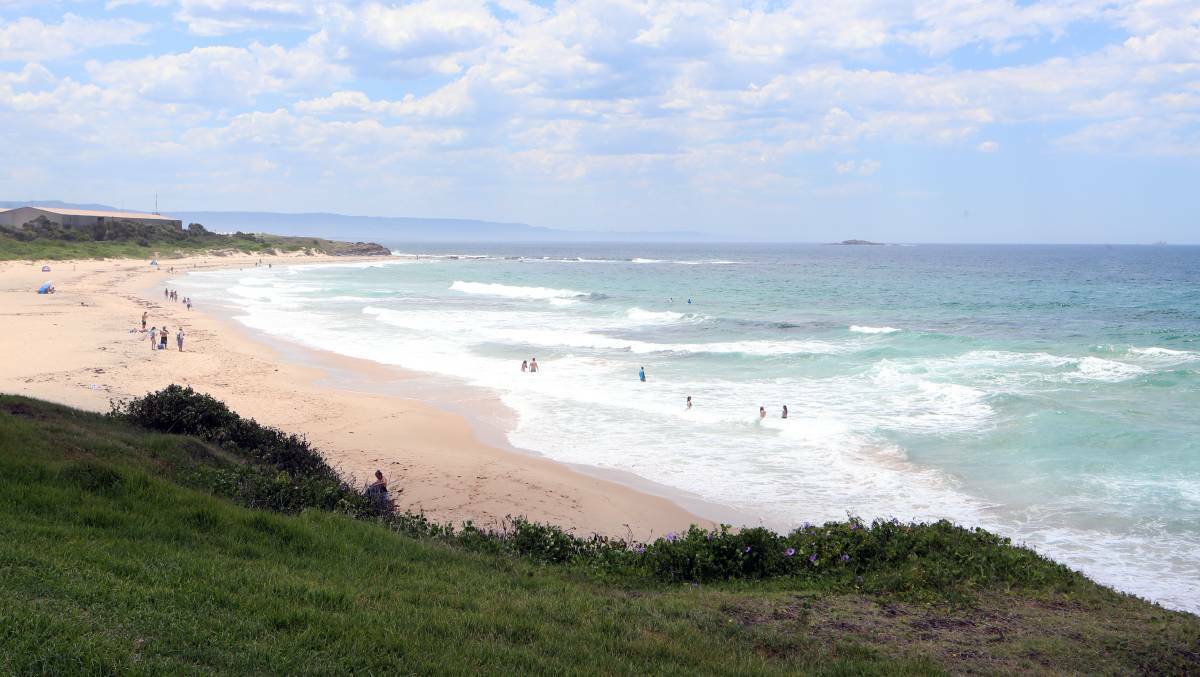 Close call: Ambulance crews were called to Port Kembla's MM Beach to assist with a rescue.