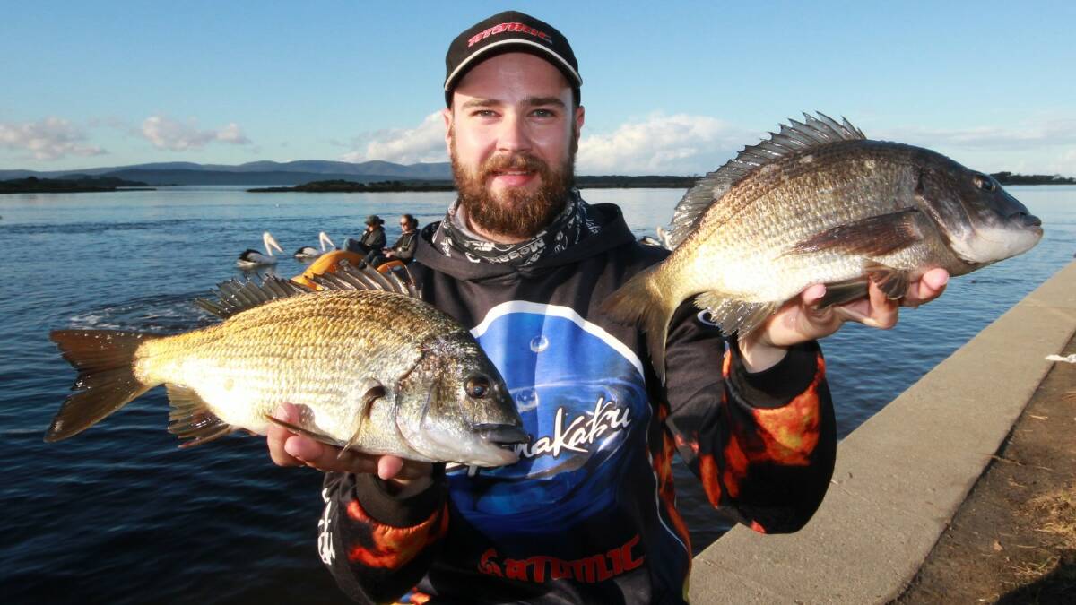 Paul Malovoski with a couple of stud bream from a southern estuary. (Photos submitted for publication should be high res - around 1MB is ideal.)