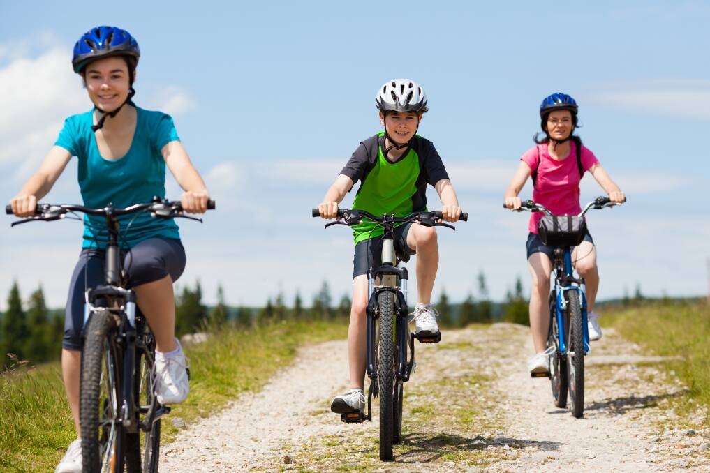 The great outdoors: If you can't get to a gym, cycling is a great way to burn calories and keep fit at the same time.