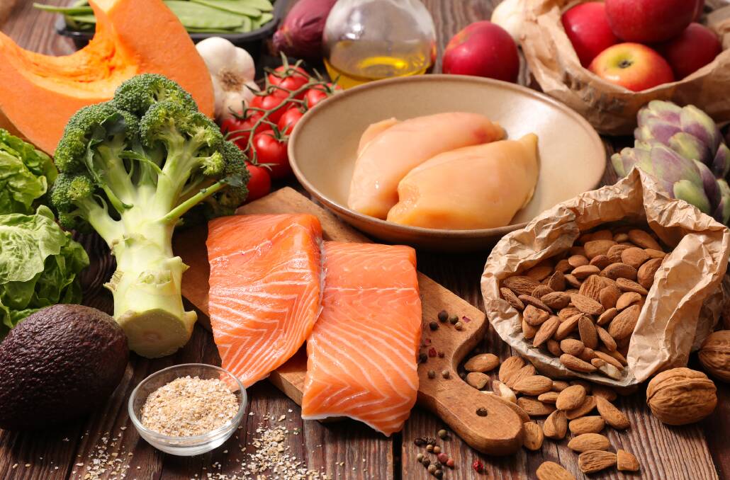 Good eating: Almonds, broccoli, salmon and avocado are among a range of foods that can help keep you healthy, according to fitness expert Lukas Chodat.