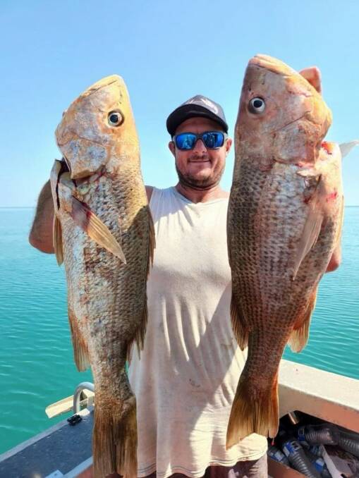 Corey Cassar with a superb pair of lutjanids from FNQ.