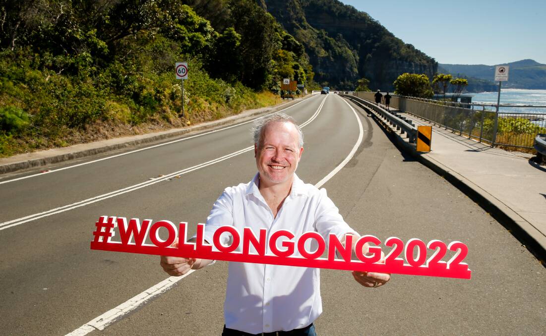 Future looks bright: Wollongong 2022 CEO Stu Taggart hopes the UCI Road World Championships can be a huge part of better times for the region over the next 12 months.