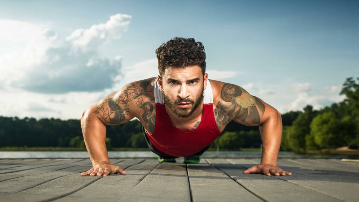 Use your own body weight: Push-ups are a good way to exercise your upper body when you're away from the gym.