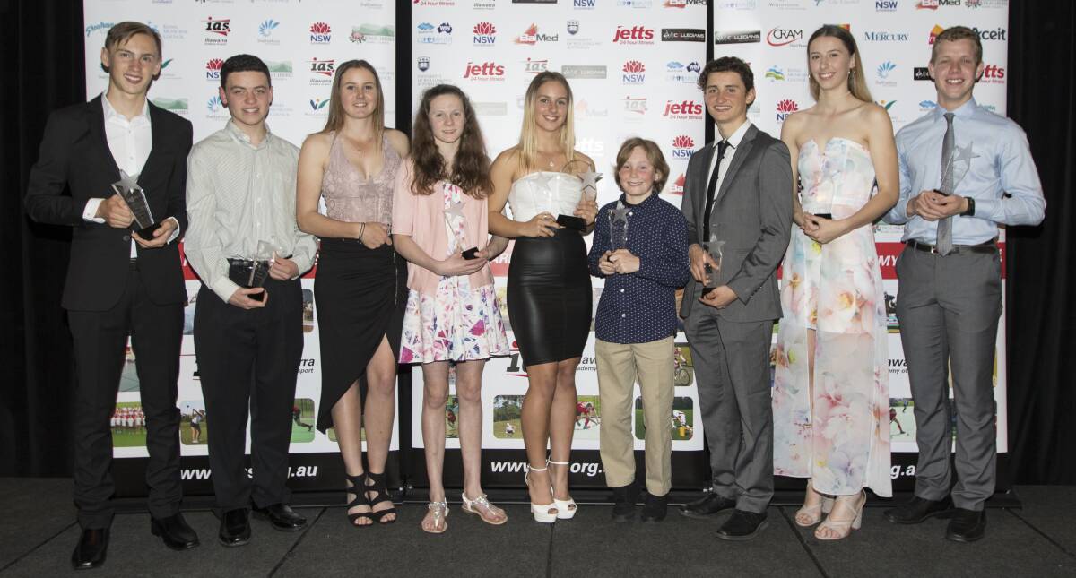 Athlete of the Year award winners at the IAS presentation night.