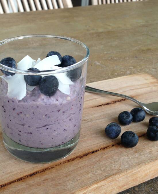 Blueberry mousse
