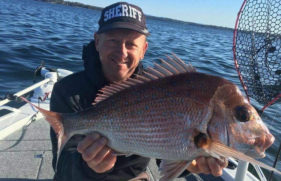 Fantastic plastics: Glen Sherriff with his plastics-caught snapper from last weekend. (Photos submitted for publication should be high res - around 1MB)
