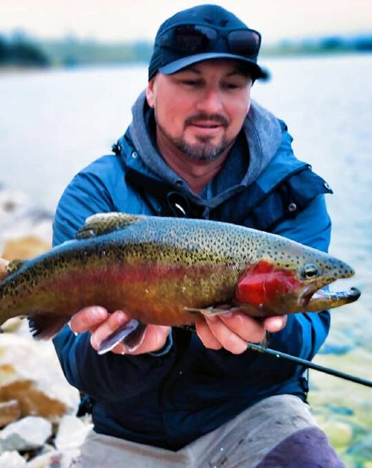 Damien Skeen scored this excellent rainbow trout before the season closure.