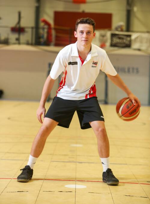 Focused: Illawarra Academy of Sport scholarship holder Anakin Hughes is motivated by the achievements of basketball star Magic Johnson. Photo: Adam McLean