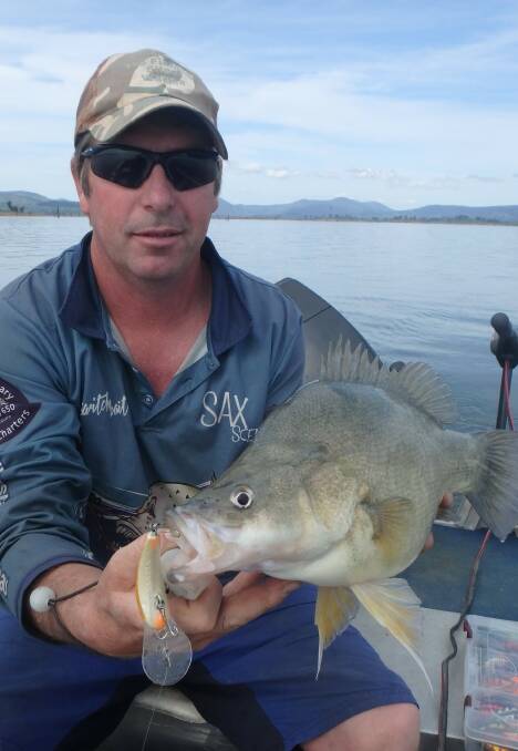 Dam fine fish: Andrew Chaplin with a Blowering Dam golden perch. (Photos submitted for publication should be high res - at least 1MB)