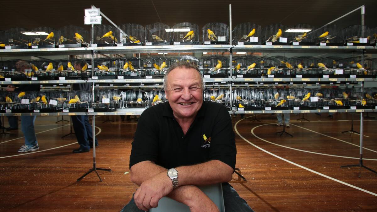 CHIRPING UP: Wollongong and District Avicultural Society president John Walker. Picture: Adam McLean.