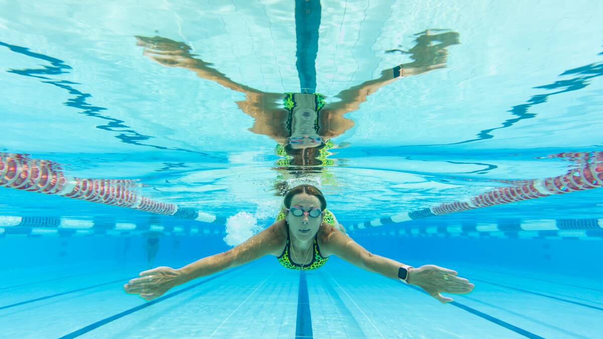 ACTIVE: Marion Maclean swims regularly to keep fit. Picture: Adam McLean