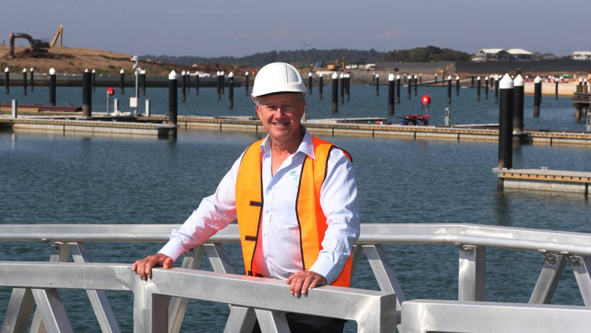 TOP: Marine Holdings Australia's Les Binkin will operate the Shellharbour Marina. Picture: Robert Peet