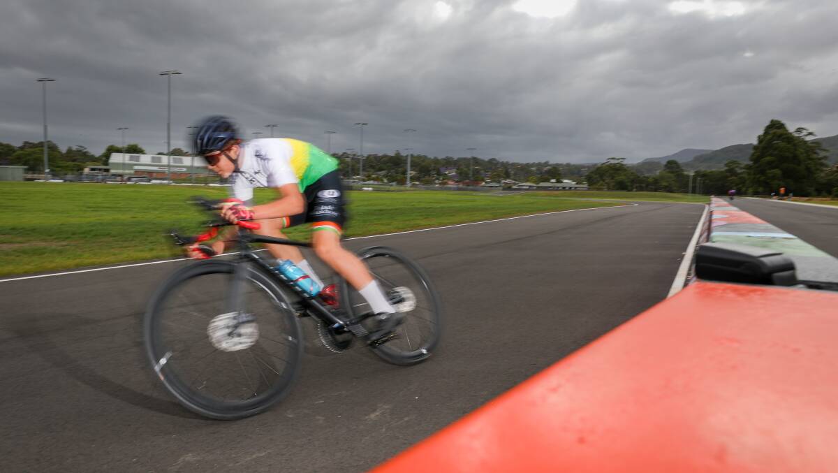 Gabriel Jakobsen leads the Australian Junior Track Series heading into the second round this weekend in Victoria. Picture: Adam McLean