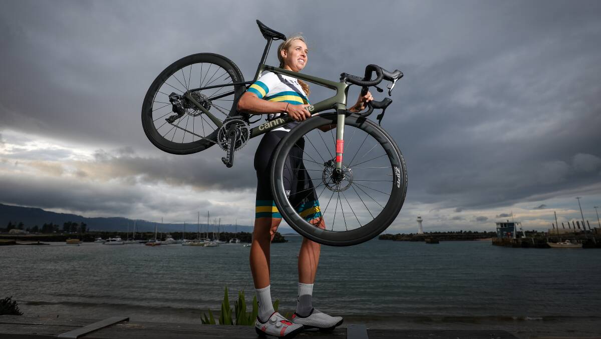 Figtree cyclist Josie Talbot can't wait to represent Australia at the UCI Road World Championships in Wollongong. Picture: Adam McLean
