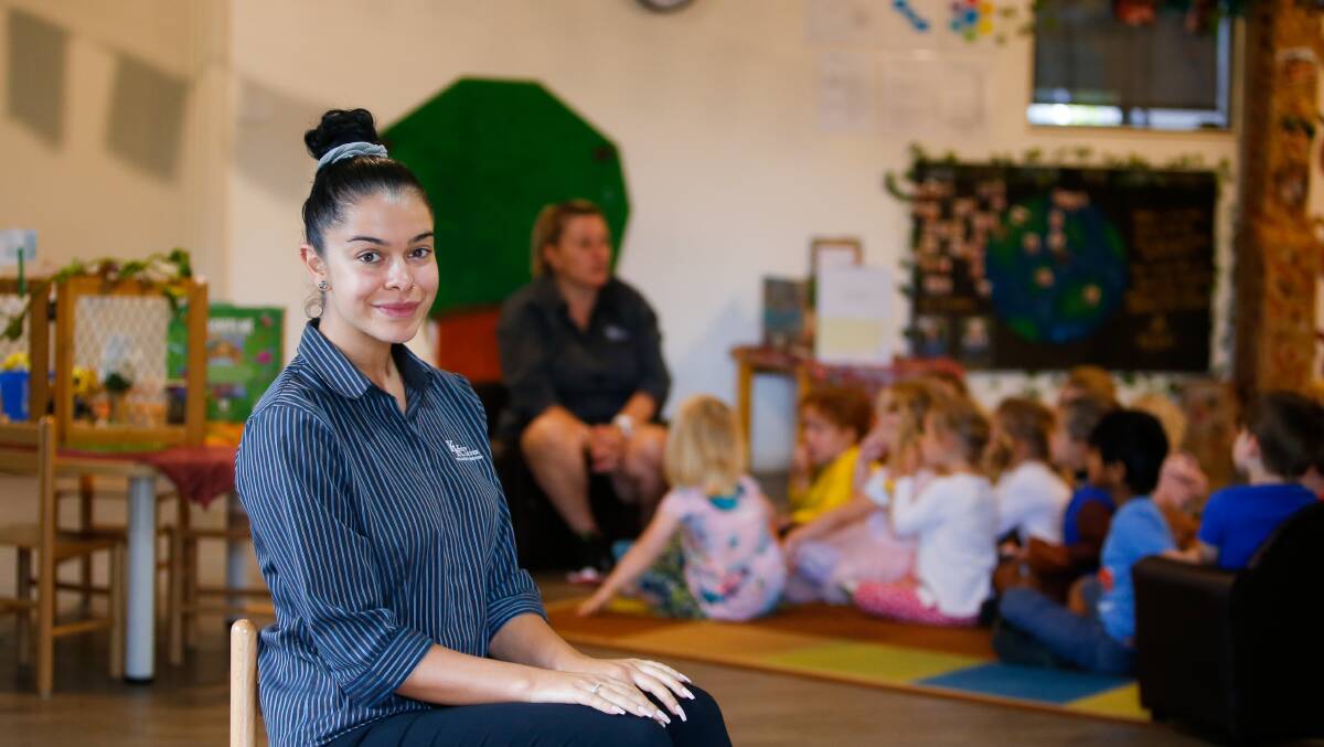 IN DEMAND: Early childhood educator Jennifer Coelho at Kindy Korner Children's Services in Unanderra. Picture: Anna Warr